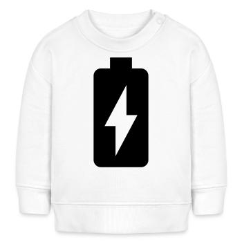 battery charging full - Baby Sweatshirt by Stanley/Stella - white - Front