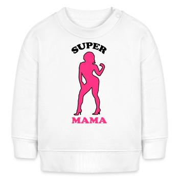MAMA - Sweat bébé bio Stanley/Stella - blanc - Devant