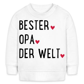 Opa - Baby Organic Sweatshirt Baby Changer von Stanley/Stella - Weiß - Vorne