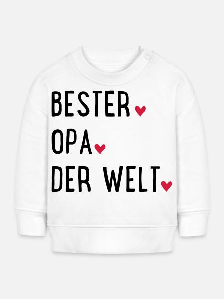 Opa - Baby Organic Sweatshirt Baby Changer von Stanley/Stella - Weiß