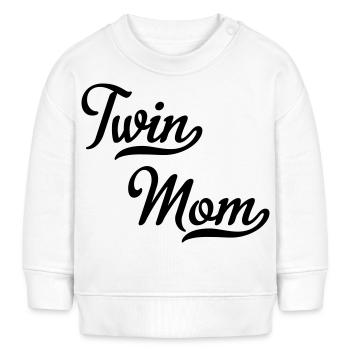 Twin Mom - Baby Organic Sweatshirt Baby Changer von Stanley/Stella - Weiß - Vorne