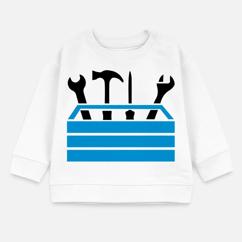 Tools Workshop Toolbox Baby Sweatshirt by Stanley/Stella