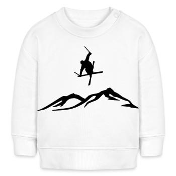 Freestyle ski - Sweat bébé bio Stanley/Stella - blanc - Devant
