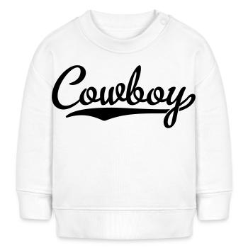 cowboy - Baby Sweatshirt by Stanley/Stella - white - Front