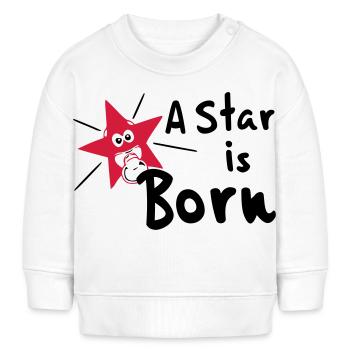 Baby Star is Born Né - Sweat bébé bio Stanley/Stella - blanc - Devant