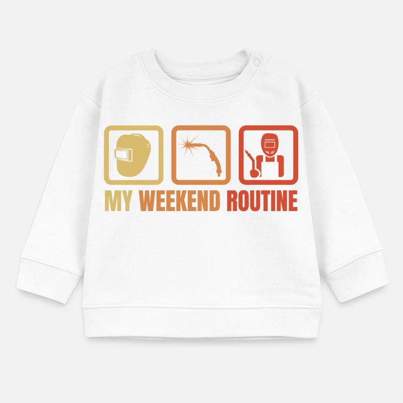 Routine du week-end de soudeur Sweat bébé bio Stanley/Stella