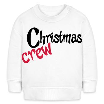 Teamwork zu Weihnachten - Baby Organic Sweatshirt Baby Changer von Stanley/Stella - Weiß - Vorne