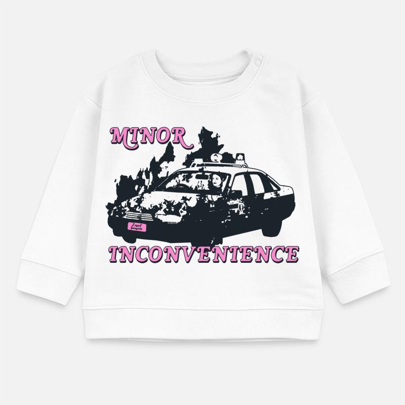 Minor Inconvenience Statement Design Baby Organic Sweatshirt Baby Changer von Stanley/Stella