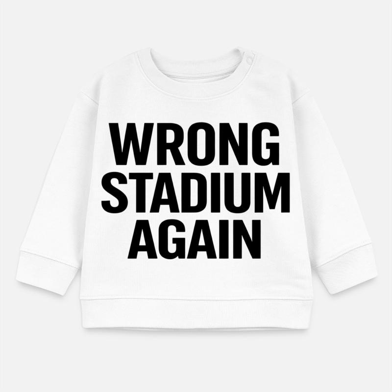 Wrong Stadium Again Baby Organic Sweatshirt Baby Changer von Stanley/Stella
