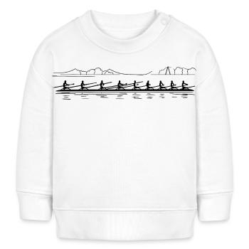 Rowing Team Sketch - Baby Sweatshirt by Stanley/Stella - white - Front