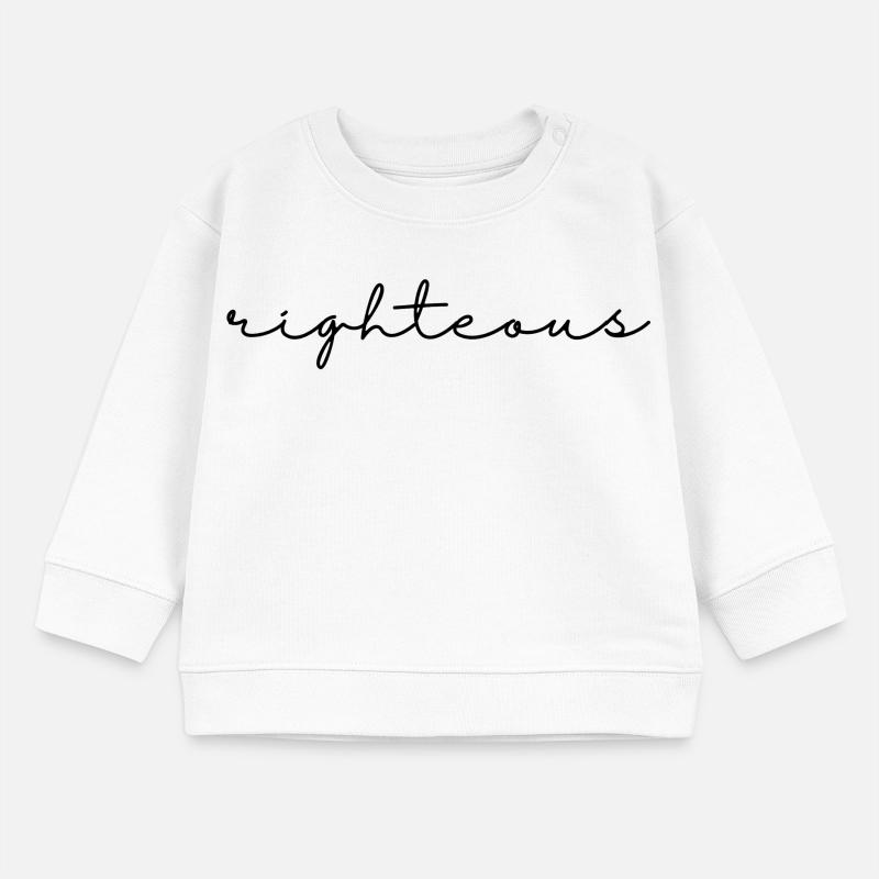 Righteous script Baby Sweatshirt by Stanley/Stella