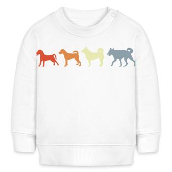 Vintage Dog Evolution - Baby Sweatshirt by Stanley/Stella - white - Front