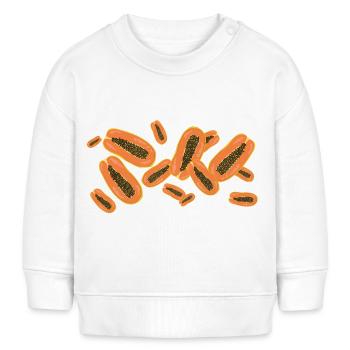 Der Duft der Papayas - Baby Organic Sweatshirt Baby Changer von Stanley/Stella - Weiß - Vorne