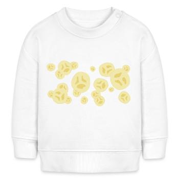 Der Duft der Banane - Baby Organic Sweatshirt Baby Changer von Stanley/Stella - Weiß - Vorne