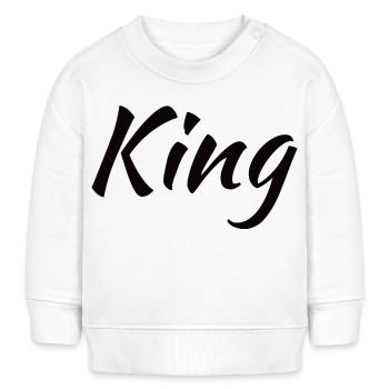 König - Baby Organic Sweatshirt Baby Changer von Stanley/Stella - Weiß - Vorne