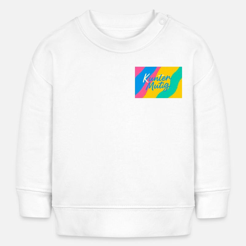 Kunter Mutig Farbrausch - Sweat bébé bio Stanley/Stella - blanc