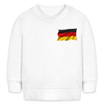 Drapeau allemand – Flottement - Sweat bébé bio Stanley/Stella - blanc - Devant