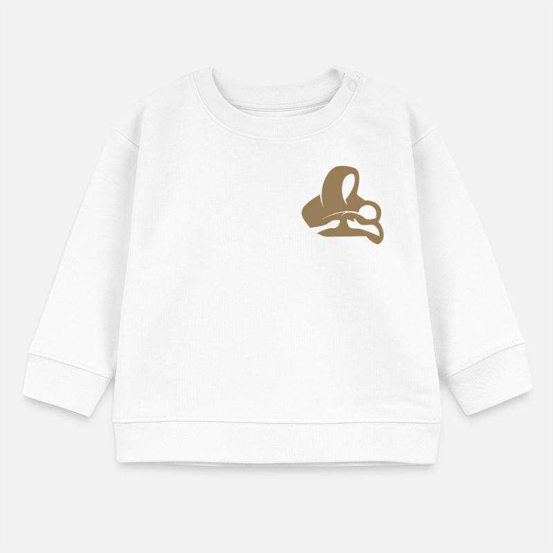 Maria mit Jesuskind | Mutter mit Kind-Emblem Baby Organic Sweatshirt Baby Changer von Stanley/Stella
