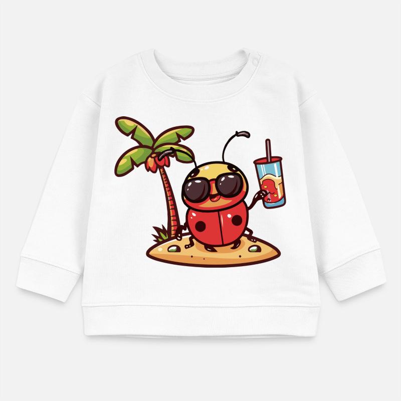 Ladybug Summer Holiday Baby Sweatshirt by Stanley/Stella