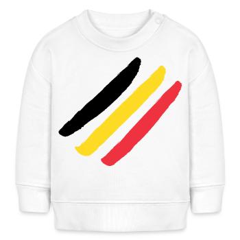 Belgien - Baby Organic Sweatshirt Baby Changer von Stanley/Stella - Weiß - Vorne