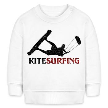 Kitesurf - conception - Sweat bébé bio Stanley/Stella - blanc - Devant