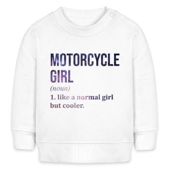 Motorrad Motorrad Motorrad Motorrad - Baby Organic Sweatshirt Baby Changer von Stanley/Stella - Weiß - Vorne