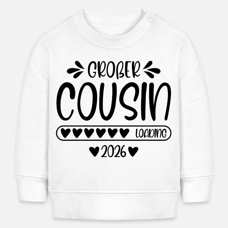 Big Cousin 2026 loading - Baby Sweatshirt by Stanley/Stella - white