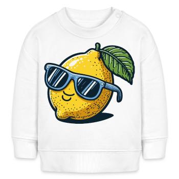 zitrone sonnenbrille sommer - Baby Organic Sweatshirt Baby Changer von Stanley/Stella - Weiß - Vorne