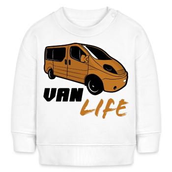 Vanlife - Baby Organic Sweatshirt Baby Changer von Stanley/Stella - Weiß - Vorne