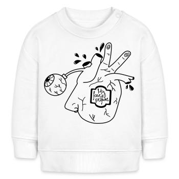 Parfum organique - Sweat bébé bio Stanley/Stella - blanc - Devant