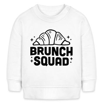 Brunch Squad Club Croissants - Baby Organic Sweatshirt Baby Changer von Stanley/Stella - Weiß - Vorne