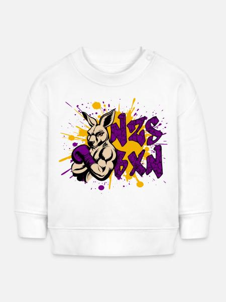 NZS BXN Graffiti – Antifaschistisches Statement - Baby Organic Sweatshirt Baby Changer von Stanley/Stella - Weiß