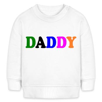 Daddy - Baby Organic Sweatshirt Baby Changer von Stanley/Stella - Weiß - Vorne