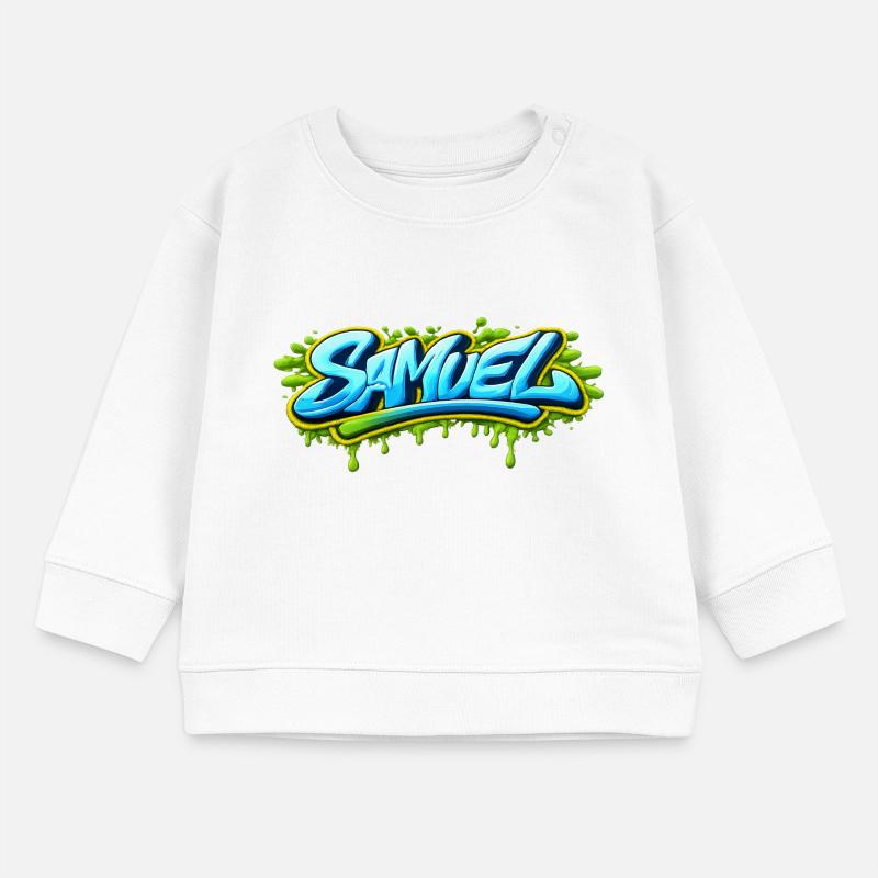 GRAFFITI NAME SAMUEL FOR PERFECT GIFT PRINTABLE Baby Sweatshirt by Stanley/Stella