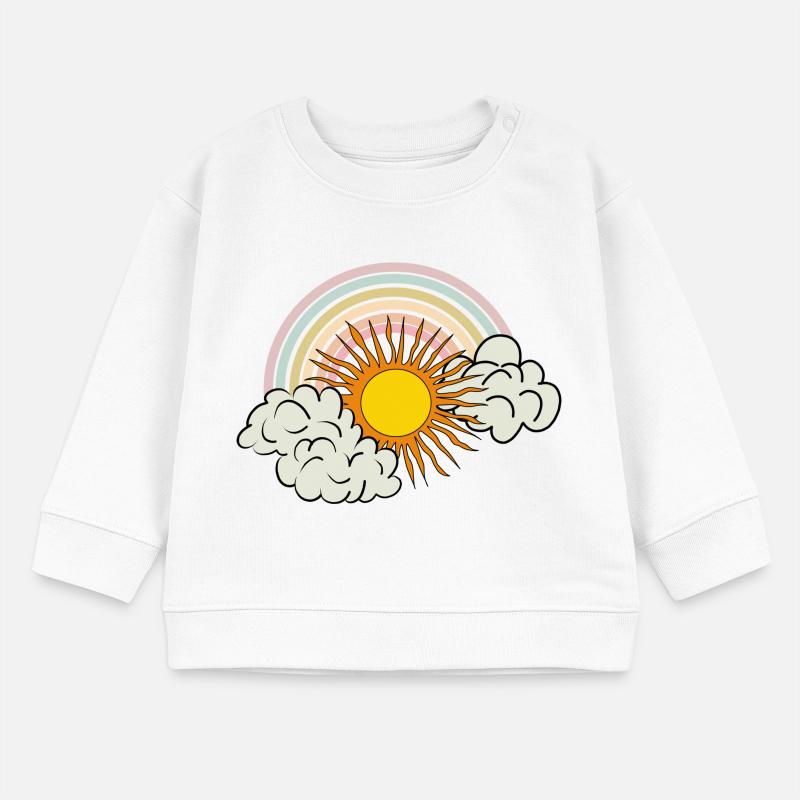 sun, clouds, rainbow Baby Sweatshirt by Stanley/Stella