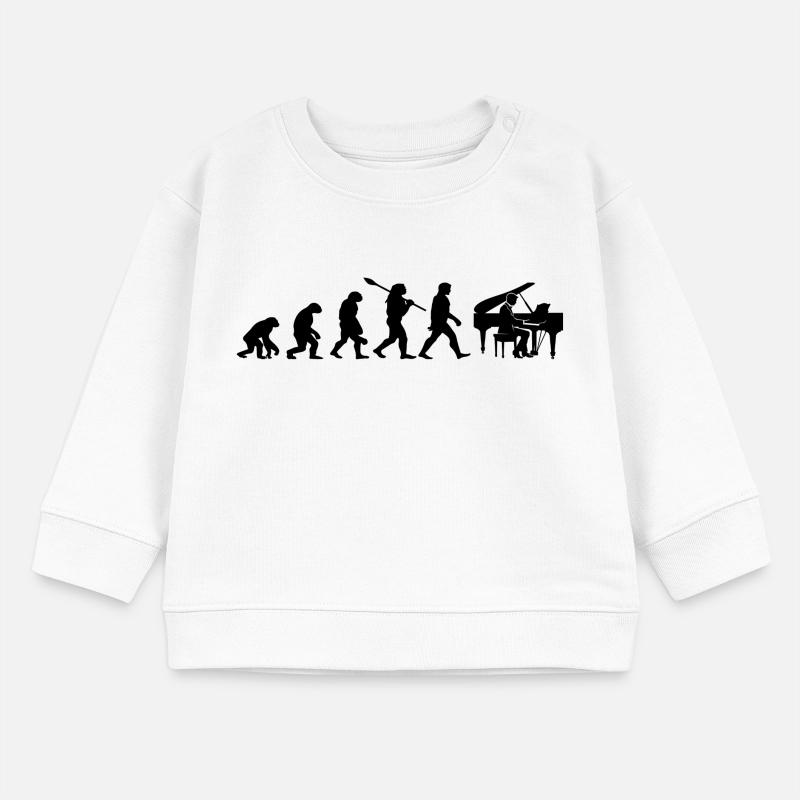 Evolution Pianist Baby Organic Sweatshirt Baby Changer von Stanley/Stella