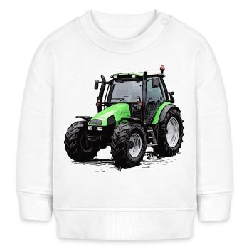 Agrotron 100 - Baby Organic Sweatshirt Baby Changer von Stanley/Stella - Weiß - Vorne