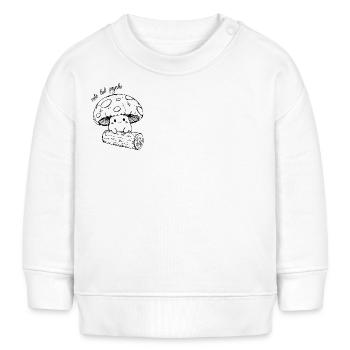 Süßer Pilz - mignon mais psychopathe - Sweat bébé bio Stanley/Stella - blanc - Devant