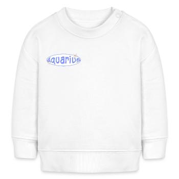 Aquarius Sign - Baby Organic Sweatshirt Baby Changer von Stanley/Stella - Weiß - Vorne