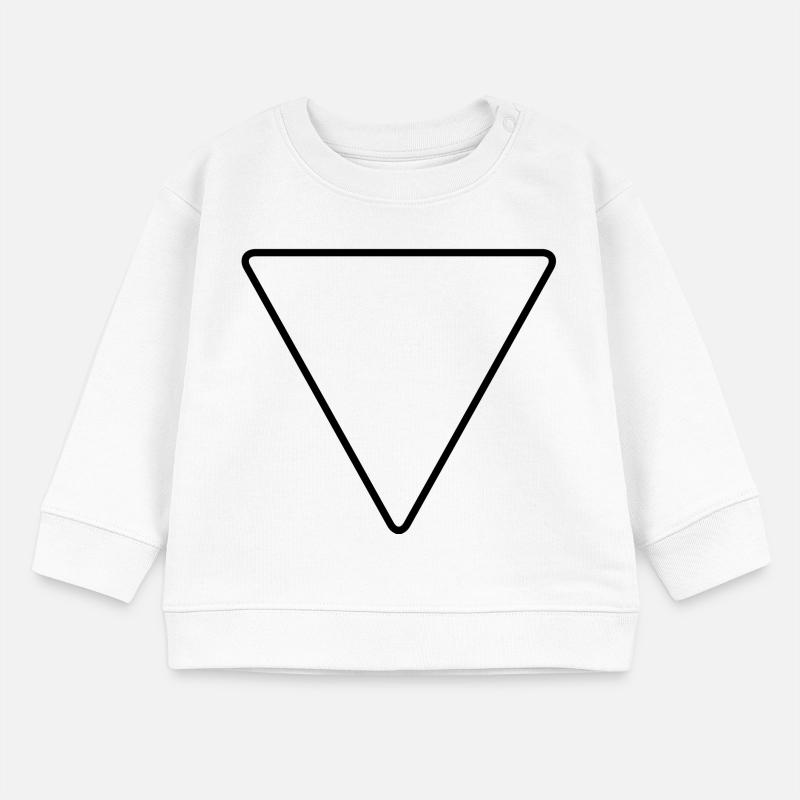 Triangle with rounded corners as a warning sign Baby Sweatshirt by Stanley/Stella