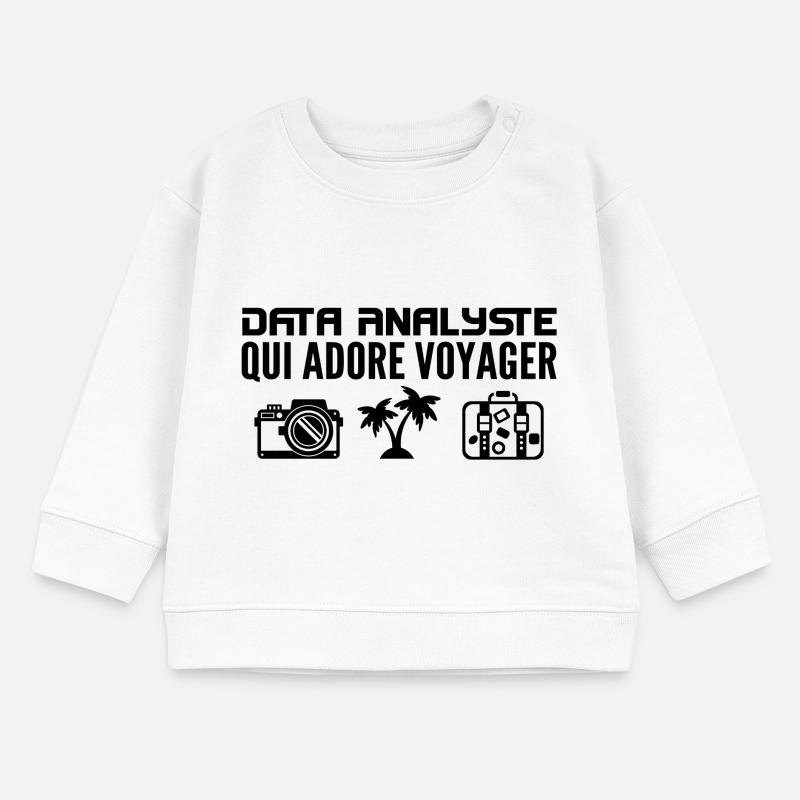 Travelers & Data Analysts: Passion & Discovery Baby Sweatshirt by Stanley/Stella