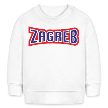 Zagreb, moj grad. - Baby Organic Sweatshirt Baby Changer von Stanley/Stella - Weiß - Vorne