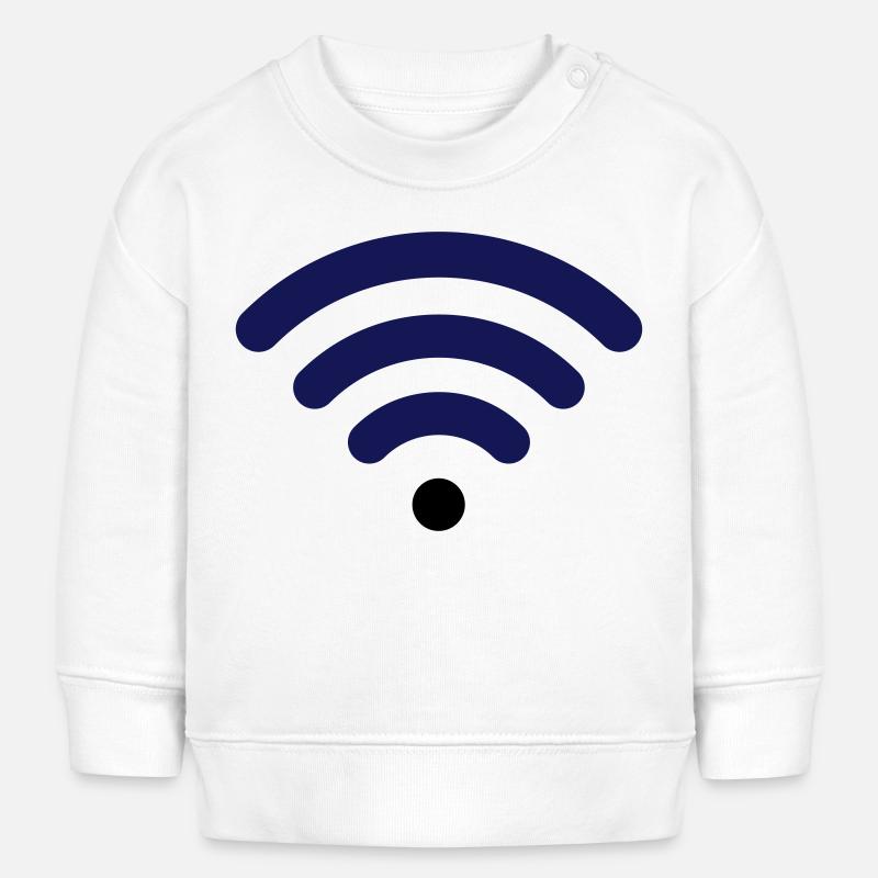 Wifi - Sweat bébé bio Stanley/Stella - blanc
