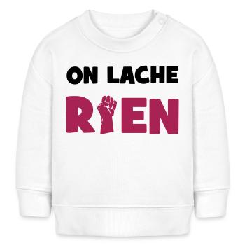 On lâche rien ! - Baby Organic Sweatshirt Baby Changer von Stanley/Stella - Weiß - Vorne