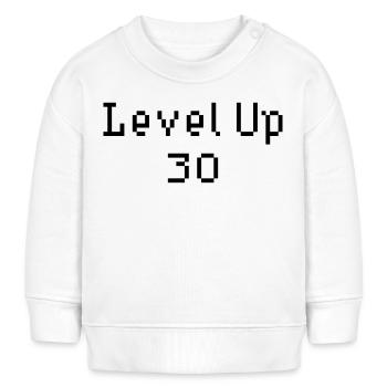 Level Up - 30. Geburtstag - Baby Organic Sweatshirt Baby Changer von Stanley/Stella - Weiß - Vorne