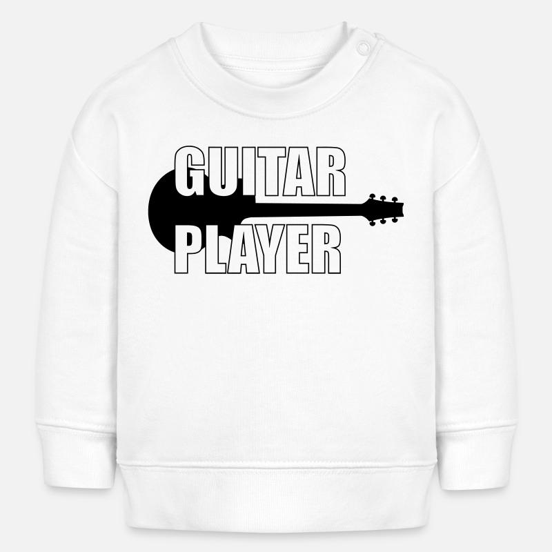 Guitar Player ! - Baby Sweatshirt by Stanley/Stella - white
