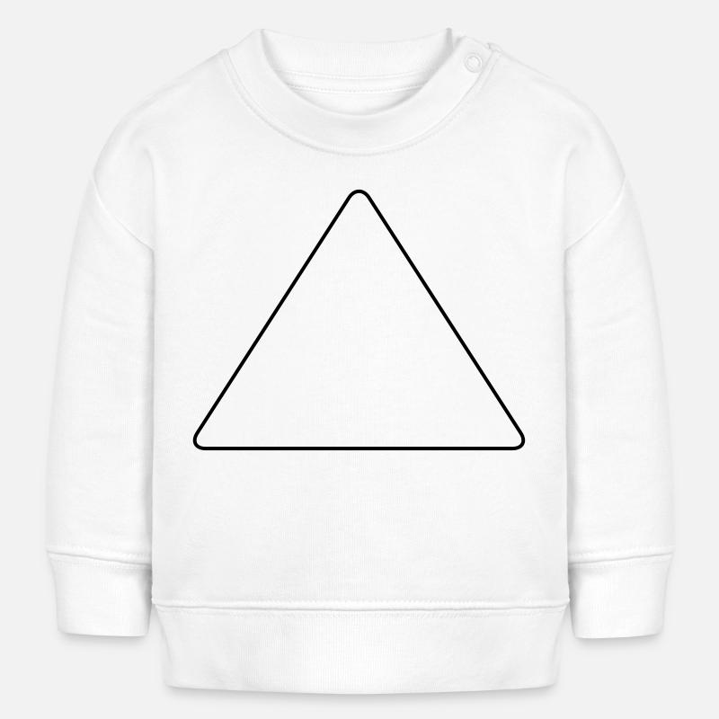 Triangle with rounded corners - Baby Sweatshirt by Stanley/Stella - white