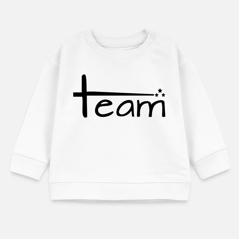 Team Style mit Sternen Baby Organic Sweatshirt Baby Changer von Stanley/Stella
