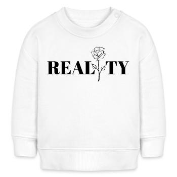 Cooles Design, Realität. - Baby Organic Sweatshirt Baby Changer von Stanley/Stella - Weiß - Vorne
