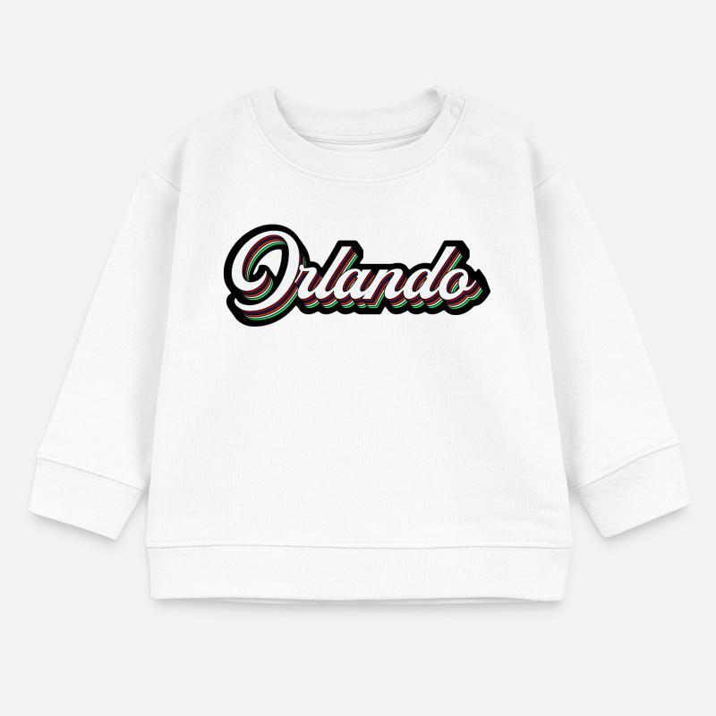 Orlando Rainbow Script Baby Organic Sweatshirt Baby Changer von Stanley/Stella